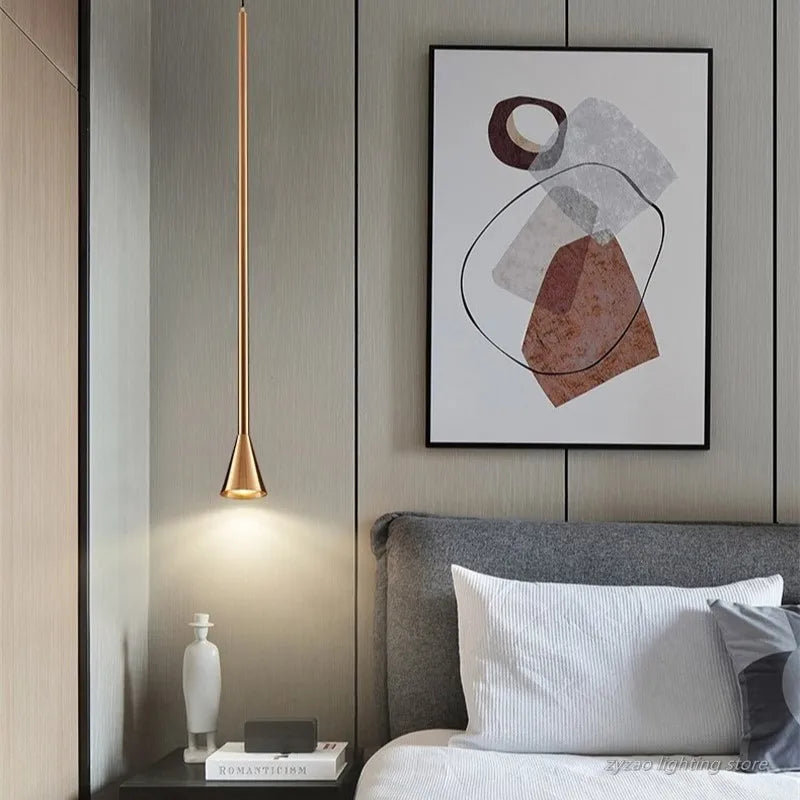 Nordic Minimalist Horn Pendant Light for Living Room and Bedroom