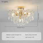 Crystal Luxury Chandelier: Nordic Style Living Room Dining Bedroom Lamp