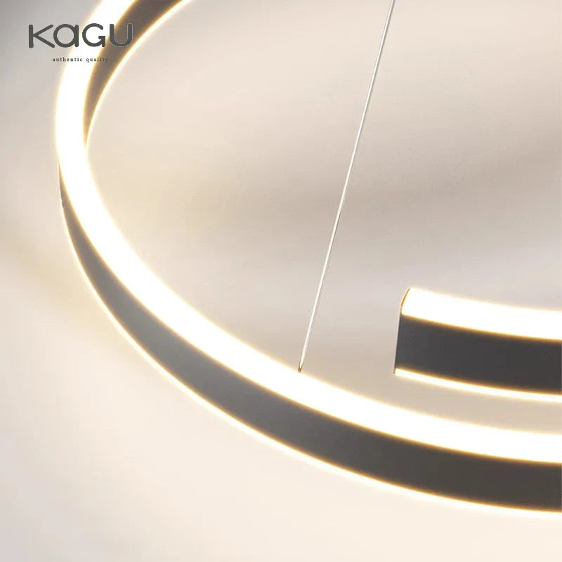Round Spiral Chandelier in Black/White For Living Dining Kitchen Room Lighting Fixtures