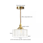 Clear Glass Copper LED Pendant Lamp for Home Decor & Lighting