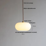 White Glass Copper LED Pendant Lights - Modern Nordic Kitchen Bar Lamp