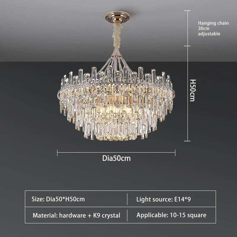 Sparkling LED Chandelier by for Elegant Home Lighting