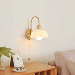 Glass Wood LED Wall Lights Decor for Bedroom Living Room Coffee Mirror Bedside Lamp