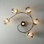 Nordic Glass Chandelier: Bedroom Dining Room Pendant Light Luminaires