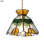 Afralia™ Glass Brass Pendant Lamp, Adjustable Loft LED Light for Kitchen Bar Balcony