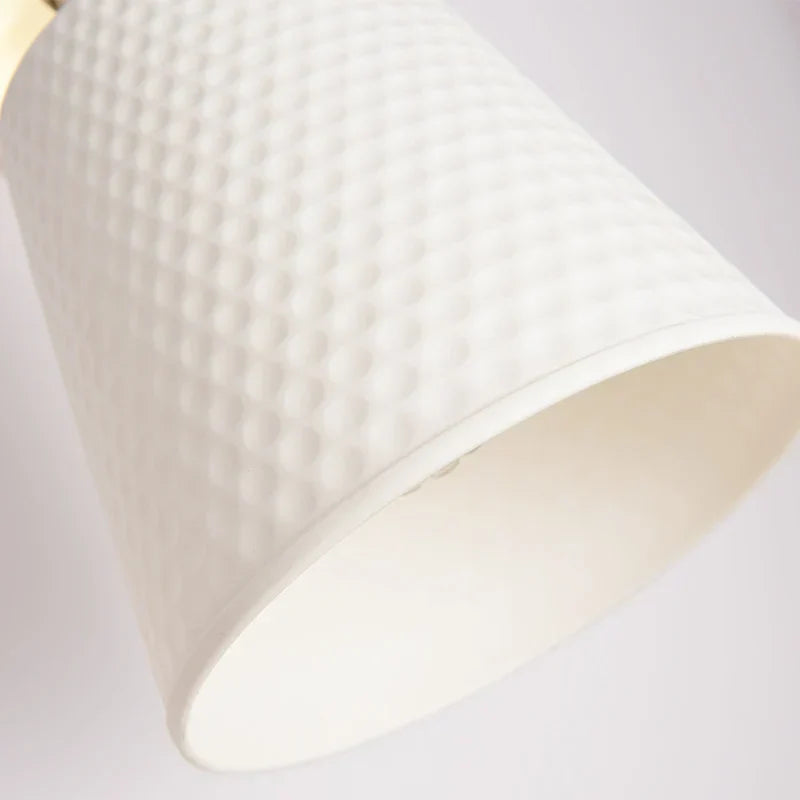 Ceramic LED Wall Sconce Light with Pull Chain Switch