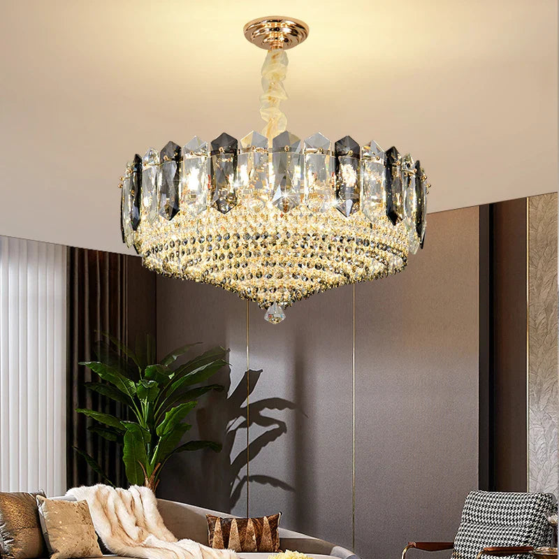 Crystal Light Chandelier: Modern Elegance for Living Room, Bedroom, Dining Room