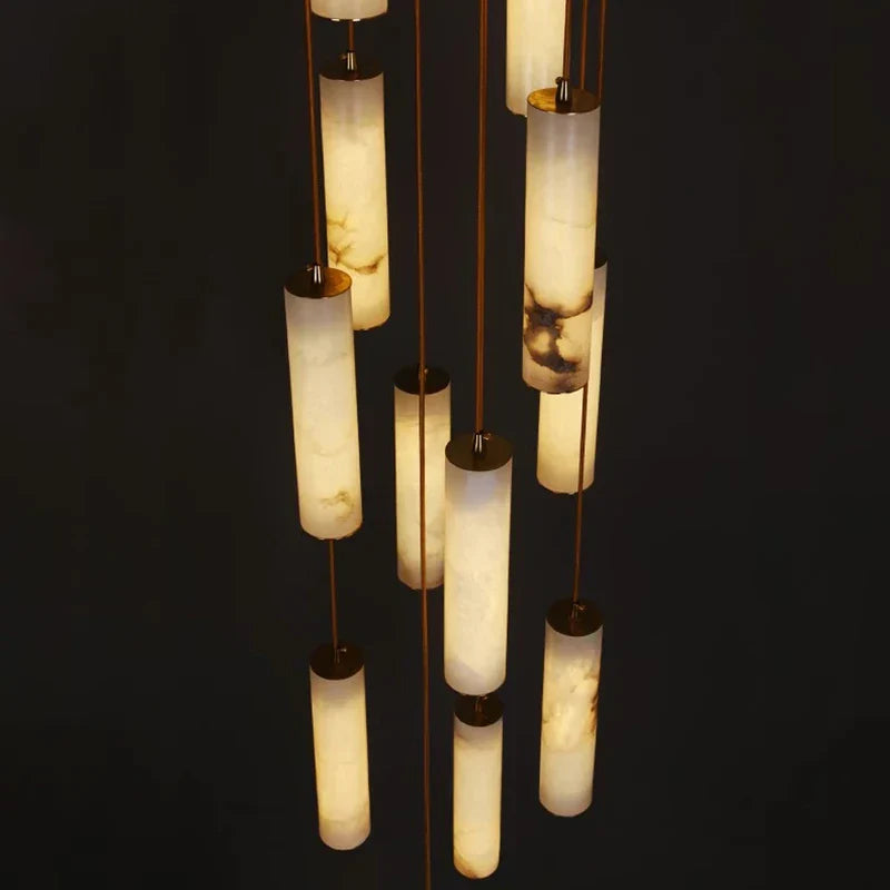 Stylish LED Pendant Chandeliers for Living Room Staircase Indoor Lighting