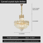 French Bead Chain Crystal Chandelier for Luxury Spaces