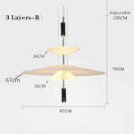LED Saucer Pendant Light for Home Decor and Living Room