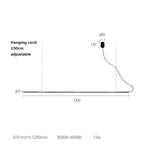 LED Square Sensor Chandelier for Living Room Lighting
