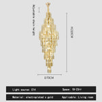 Crystal Loft Pendant Light: Sleek Spiral Staircase Chandelier