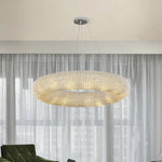 Crystal Luxury Loft Pendant Light with LED E14 Bulb for Living Room
