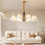 Antique Copper Chandelier for Retro American Country Living Room and Dining Room