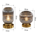 Nordic Glass Table Lamp - Study Bedroom Bedside Modern Living Room Decor