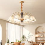 Antique Copper Chandelier for Retro American Country Living Room and Dining Room