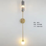 Golden Inclined Tube Wall Lamp for Modern Luxury Decor in Living Room