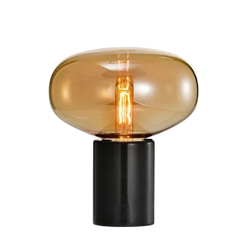 Glass Ball Marble Desk Lamp - Postmodern Minimalist Designer Bedroom Living Room Decoration