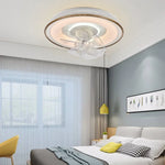 LED Fan Lights Ceiling Lamp with Remote Control - Three Colors, Dimmable for Bedroom-Living Room