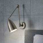 Afralia™ Swing Long Arm Iron Art LED Wall Light - Nordic Minimalism Bedroom Living Room Lampara Pared