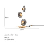 Nordic Glass Shade LED Floor Lamp for Minimalist Living Room & Bedroom