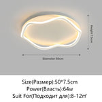 Modern Round LED Ceiling Lamp with Remote Control for Indoor Lighting