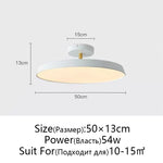 Nordic Minimalist LED Ceiling Lamp, Dimmable Modern Chandelier for Bedroom & Kitchen