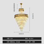 Crystal Chandelier for Duplex Villa Hotel Club Banquet Hall Engineering Lighting