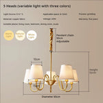 Copper American Chandelier: Modern Luxury for Living Room, Bedroom, and Restaurant