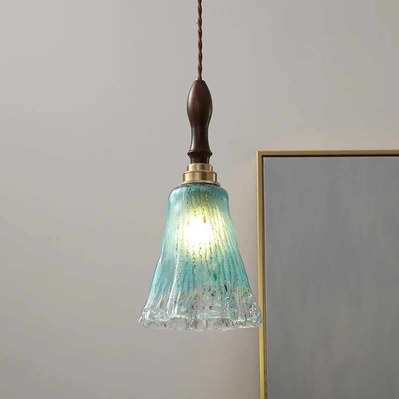 Glass Copper LED Pendant Lights - Modern Home Decor Hanging Lamp