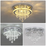 Diamond Crystal LED Ceiling Chandelier Pendant Light for Elegant Living Spaces