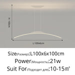 LED Ceiling Pendant Lamp: Minimalist Chandelier, Height Adjustable, Home Decor Solution