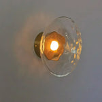 LED Glass Wall Sconce for Living Room Background Lighting