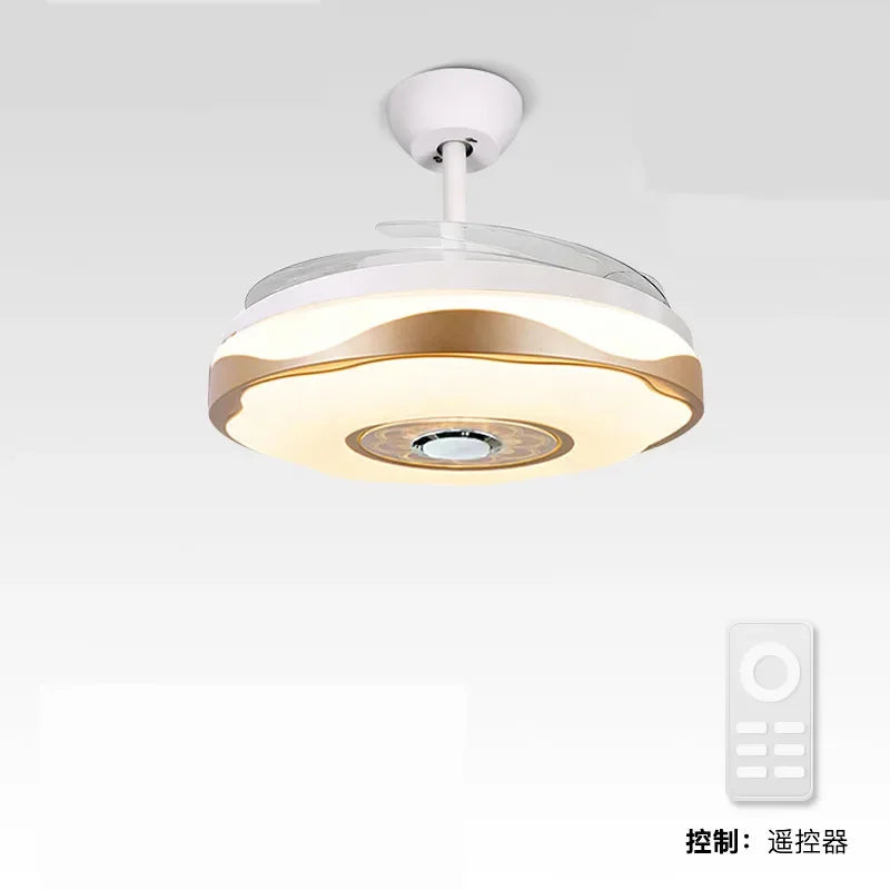 Smart Motor LED Ceiling Fan Light Chandelier with Remote Control
