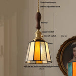Afralia™ Cube LED Pendant Lamp Walnut Wood Glass Hanging Lights for Restaurant and Bedroom