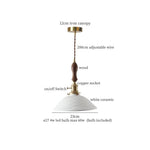 Ceramic Wood LED Pendant Light Fixtures for Bar, Bedroom, Living Room