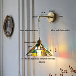Tiffany Glass LED Wall Light Fixture for Home & Restaurant Décor