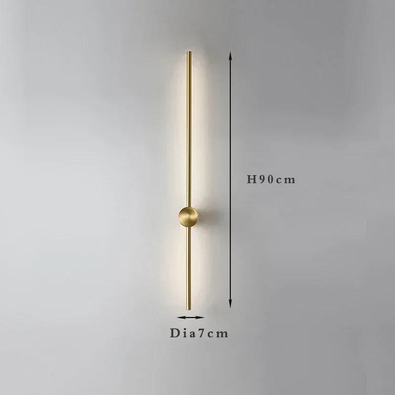 Modern Slim Wall Sconce & Ceiling Light for Bedroom Living Room