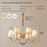 Copper American Chandelier: Modern Luxury for Living Room, Bedroom, and Restaurant