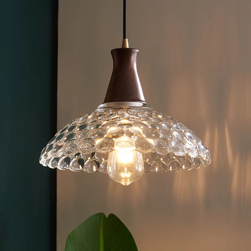 Modern LED Glass Pendant Light for Bedroom Kitchen Dining Room Fixtures