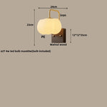 Walnut Wood LED Wall Lamp Home Decor Nordic Vanity Light Fixture