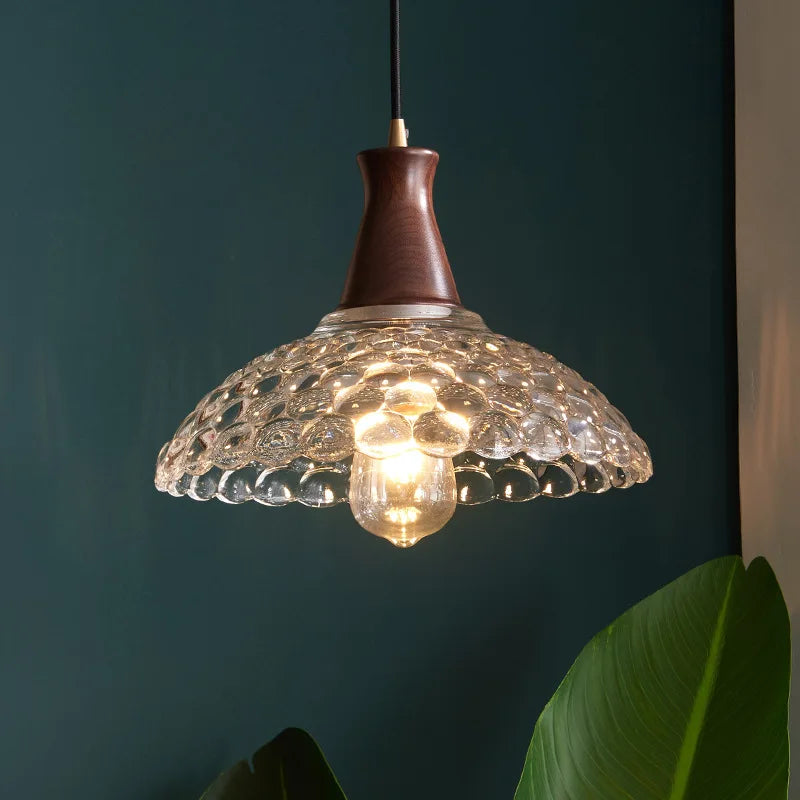 Modern LED Glass Pendant Light for Bedroom Kitchen Dining Room Fixtures