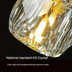 Modern Crystal LED Pendant Chandelier for Bedroom Living Room Dining Table