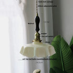 Yellow Glass Wire LED Pendant Light Modern Home Decor Nordic Hanging Lamp