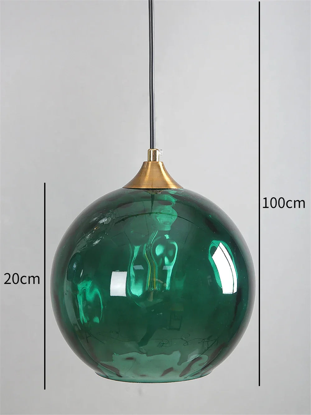 Glass Ball Pendant LED Chandelier for Bedroom Dining Room Kitchen