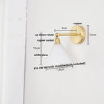 Clear Glass LED Wall Lights Pull Chain Switch Modern Bedside Lamp
