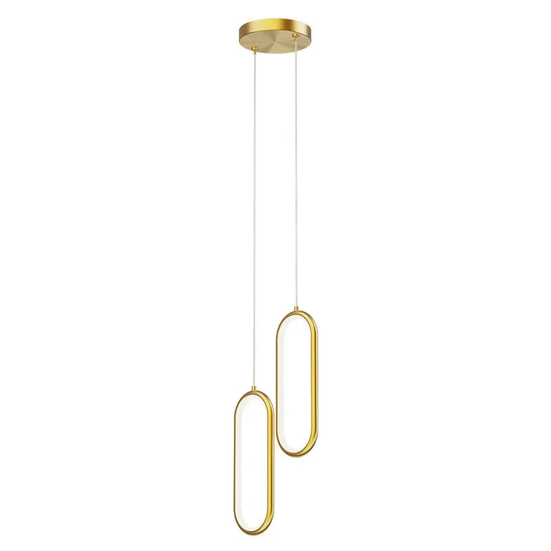 Aluminium LED Chandelier for Minimalist Restaurant, Bar, and Living Spaces