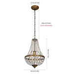 Luxury Crystal Basket Chandelier Pendant Light - Nordic Living Decor Fixture