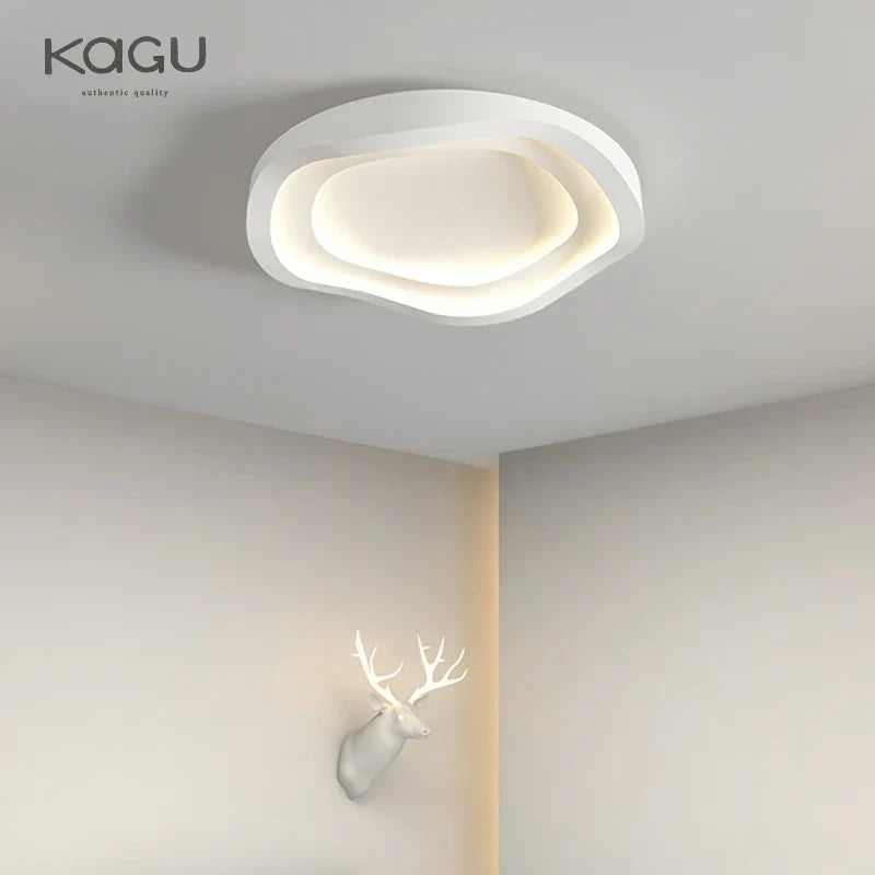 LED Round Ceiling Lamp with Remote Control Dimming for Modern Indoor Lighting