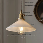 White Glass LED Pendant Lamp - Modern Nordic Hanging Light